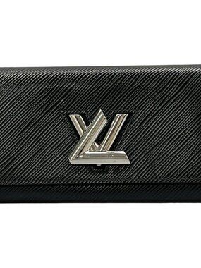 Louis Vuitton Wallet Twist Portefeuille Noir Black Leather Cowhide